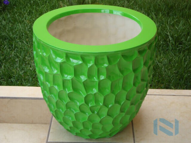 Maceta Modelo Panal en Fibra de Vidrio