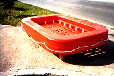 Tanque transportador de fibra de vidrio para acuicultura